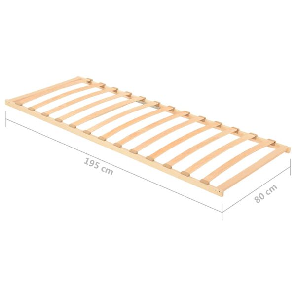 vidaXL Τελάρο Κρεβατιού με 13 Σανίδες 80 x 200 εκ.