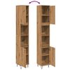 vidaXL Ντουλάπι μπάνιου Δρυς τεχνίτης 30x30x190 cm Κατασκευασμένο ξύλο