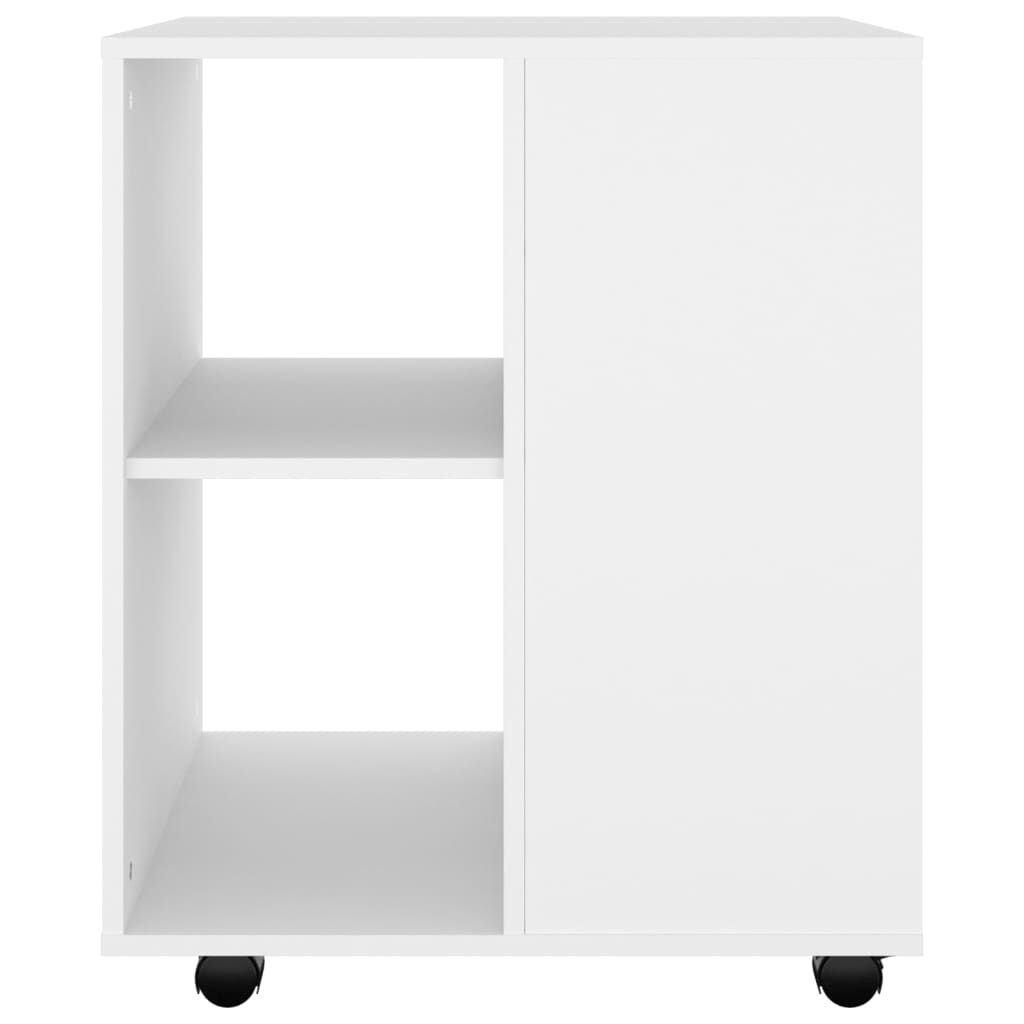 vidaXL Ντουλάπι Τροχήλατο Λευκό 60 x 53 x 72 εκ. από Επεξ. Ξύλο