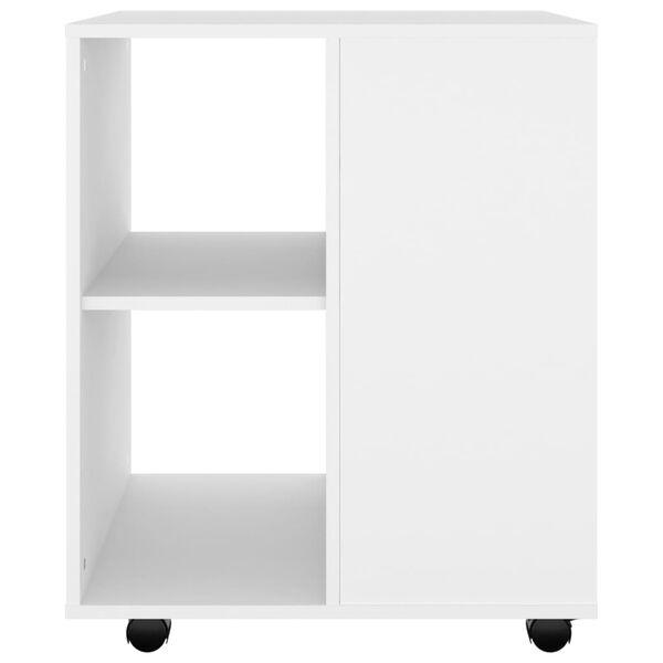 vidaXL Ντουλάπι Τροχήλατο Λευκό 60 x 53 x 72 εκ. από Επεξ. Ξύλο