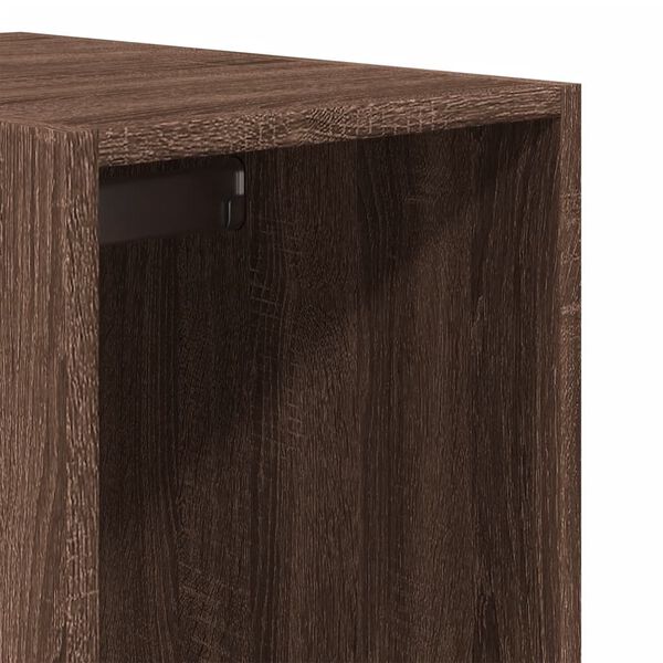vidaXL Ντουλάπα Καφέ Δρυς 30x50x200 εκ. από Επεξεργασμένο Ξύλο