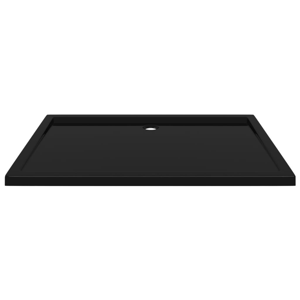 vidaXL Βάση Ντουζιέρας Ορθογώνια Μαύρη 80 x 120 εκ. από ABS