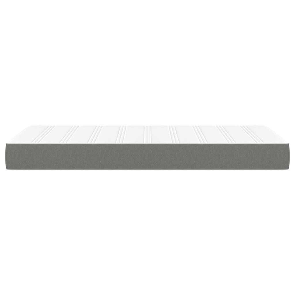 vidaXL Στρώμα με Pocket Springs Σκούρο Γκρι 90x190x20 εκ. Υφασμάτινο
