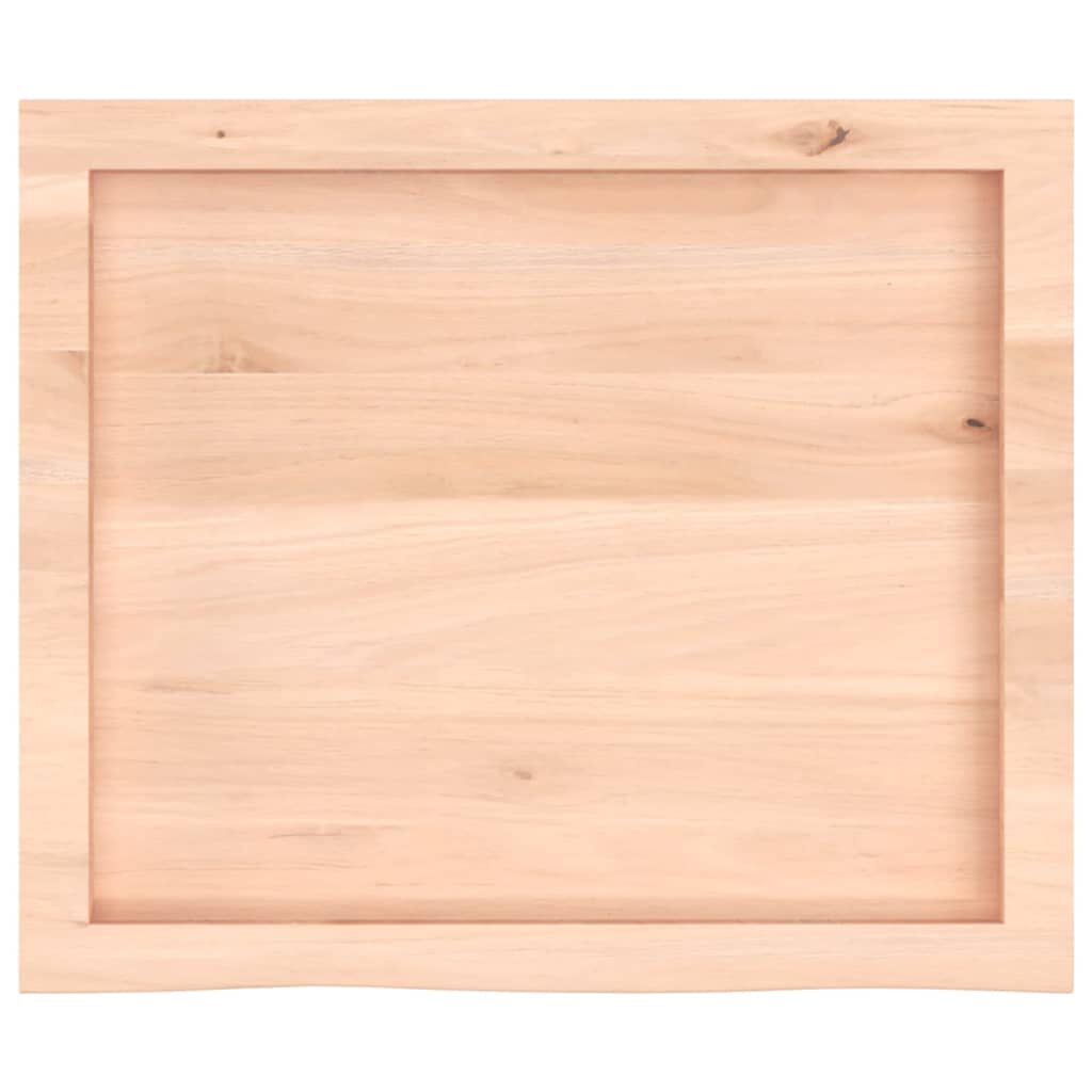 vidaXL Πάγκος Μπάνιου 60x50x(2-6) εκ. από Ακατέργαστο Μασίφ Ξύλο