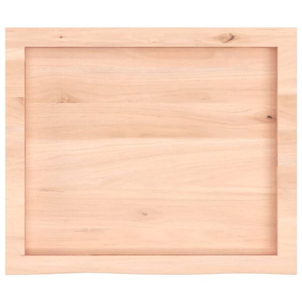 vidaXL Πάγκος Μπάνιου 60x50x(2-6) εκ. από Ακατέργαστο Μασίφ Ξύλο