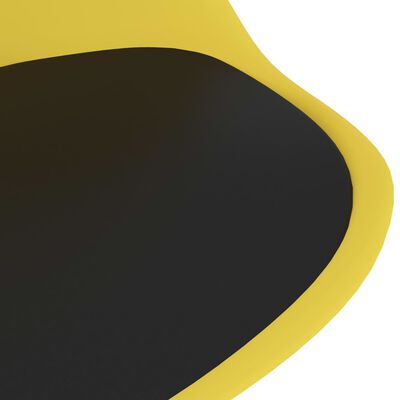 vidaXL Σετ Τραπεζαρίας 3 Τεμαχίων Μαύρο / Κίτρινο