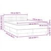 vidaXL &Kappa;&rho;&epsilon;&beta;ά&tau;&iota; Boxspring &mu;&epsilon; &Sigma;&tau;&rho;ώ&mu;&alpha; &Sigma;&kappa;&omicron;ύ&rho;&omicron; &Mu;&pi;&lambda;&epsilon; 140x210 &epsilon;&kappa;. &Beta;&epsilon;&lambda;&omicron;ύ&delta;&iota;&nu;&omicron;
