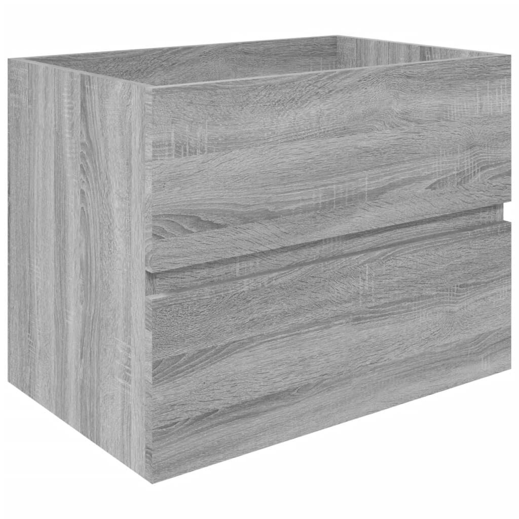 vidaXL Ντουλάπι Νιπτήρα Γκρι Sonoma 60x38,5x45 εκ. Επεξεργασμένο Ξύλο