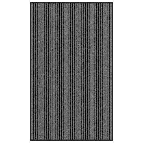 vidaXL Στρώμα πόρτας Ριγέ μαύρο και γκρι 90x150 cm