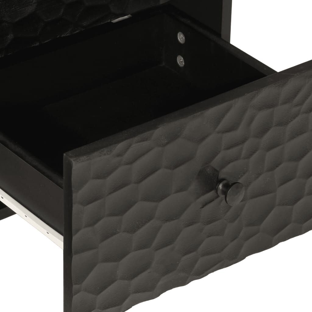 vidaXL Βοηθητικό Ντουλάπι Μαύρο 40 x 33 x 75 εκ. από Μασίφ Ξύλο Μάνγκο