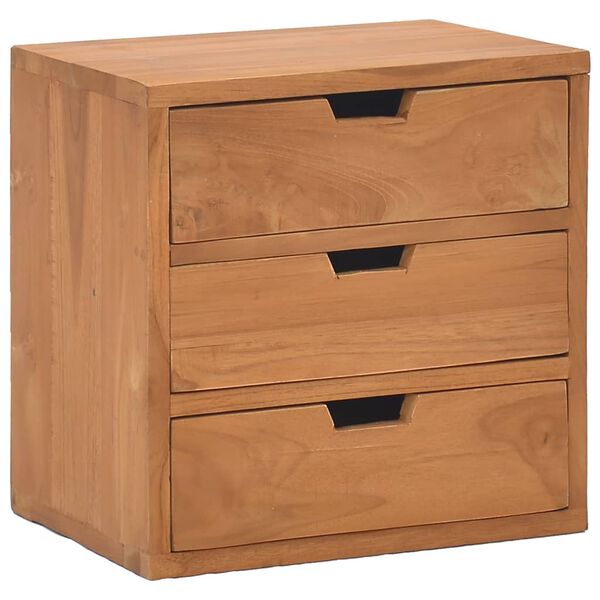 vidaXL Κομοδίνο 40 x 30 x 40 εκ. από Μασίφ Ξύλο Teak