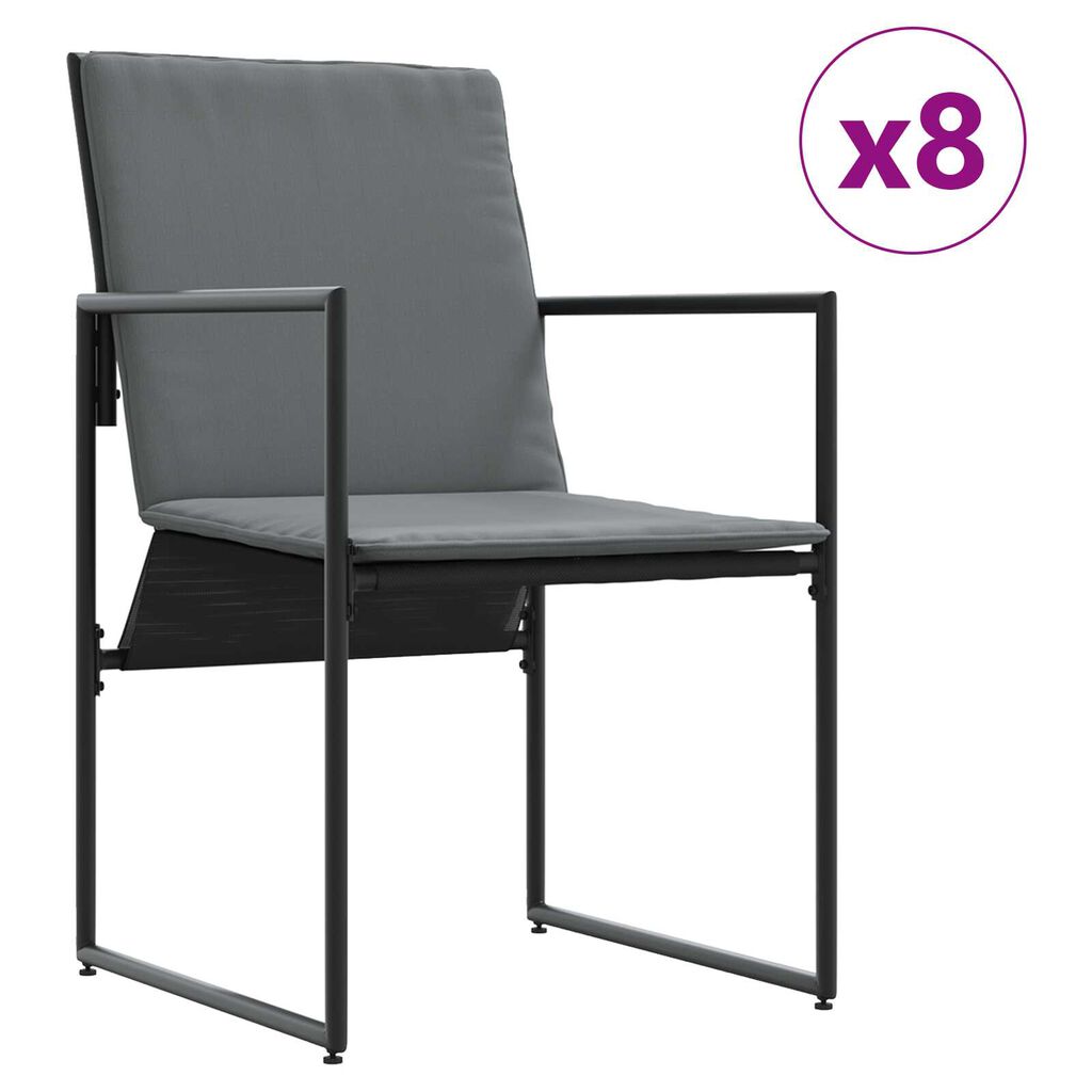 vidaXL Σέτ φαγητού για κήπο 13 pcs Μαύρο Ατσάλι