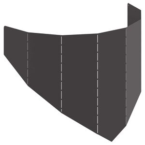 vidaXL &Pi;&epsilon;&rho;ί&gamma;&rho;&alpha;&mu;&mu;&alpha; &gamma;&kappa;&alpha;&zeta;ό&nu; 100 x 45 cm &Alpha;&tau;&sigma;ά&lambda;&iota; &Mu;&alpha;ύ&rho;&omicron;