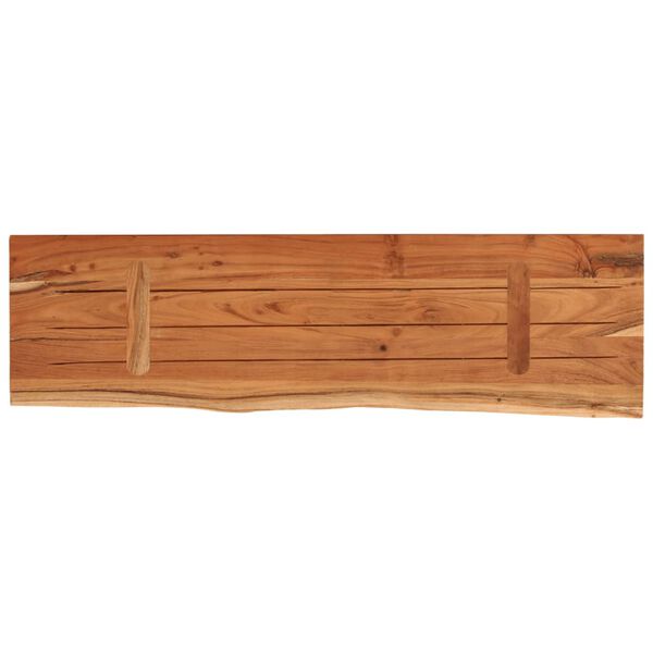 vidaXL Ράφι Επιτοίχιο Ορθ. Live Edge 70x20x2,5 εκ. Μασίφ Ξύλο Ακακίας