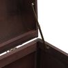 vidaXL Σεντούκι με Μάνταλα Σκούρο Καφέ 79,5x39,5x39,5 εκ. Κόντρα Πλακέ