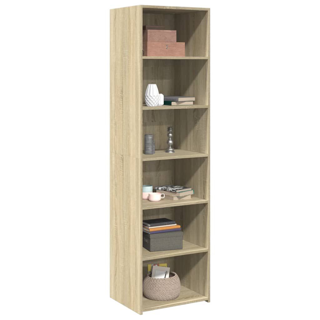 vidaXL Ντουλάπι Sonoma δρυς 50x41x185 εκ. από Επεξεργασμένο Ξύλο