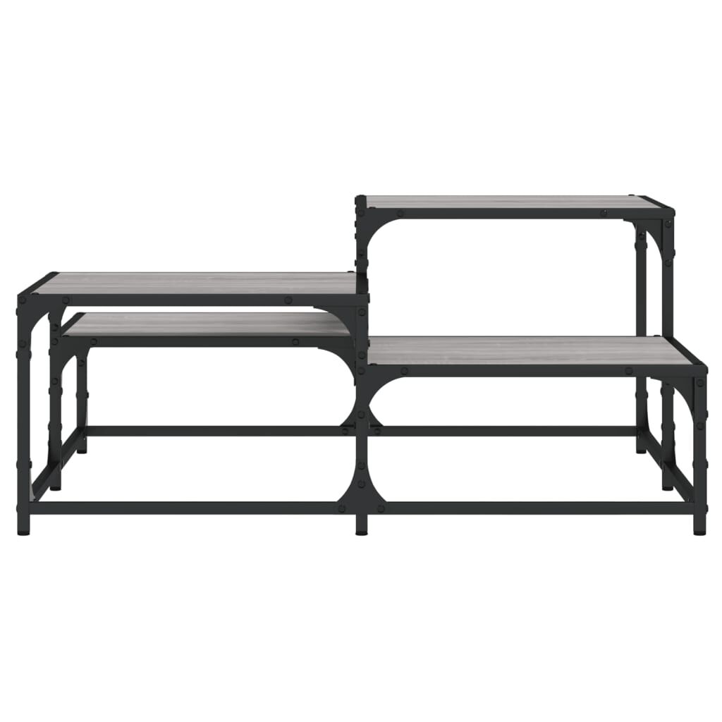 vidaXL Τραπεζάκι Σαλονιού Γκρι Sonoma 87,5x87,5x40 εκ. Επεξεργ. Ξύλο