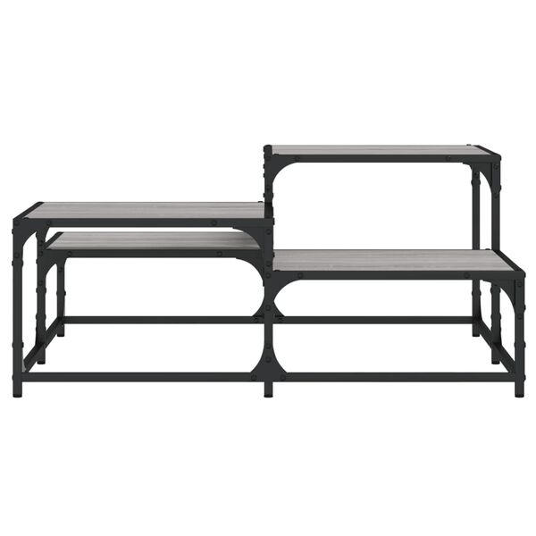 vidaXL Τραπεζάκι Σαλονιού Γκρι Sonoma 87,5x87,5x40 εκ. Επεξεργ. Ξύλο