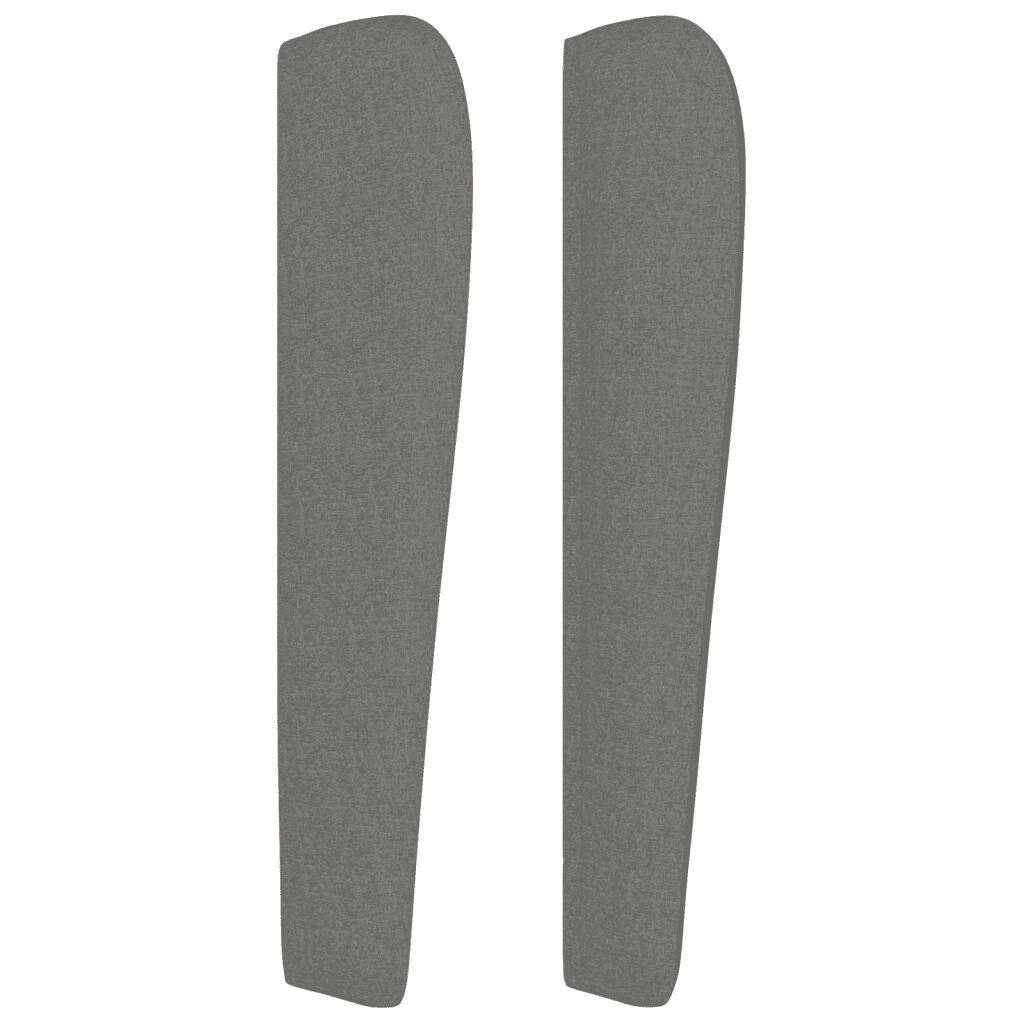 vidaXL Κρεβάτι Boxspring με Στρώμα Σκούρο Γκρι 90x190 εκ. Υφασμάτινο