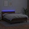 vidaXL &Kappa;&rho;&epsilon;&beta;ά&tau;&iota; Boxspring &mu;&epsilon; &Sigma;&tau;&rho;ώ&mu;&alpha; & LED &Kappa;&alpha;&phi;έ 140x200 &epsilon;&kappa;. &Sigma;&upsilon;&nu;&theta;. &Delta;έ&rho;&mu;&alpha;