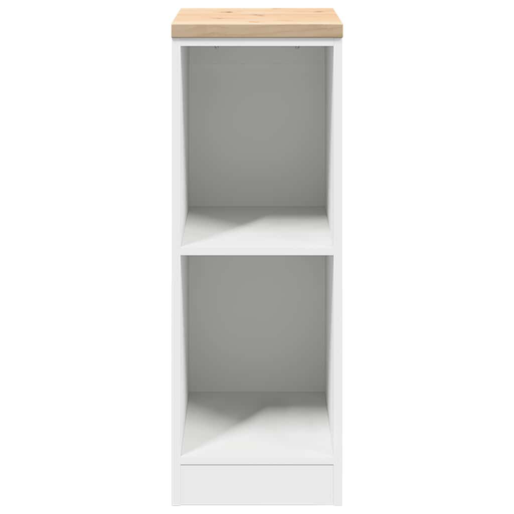 vidaXL ντουλάπι αποθήκευσης γκαράζ Λευκό 30x51x85 εκ μασίφ ξύλο πεύκο