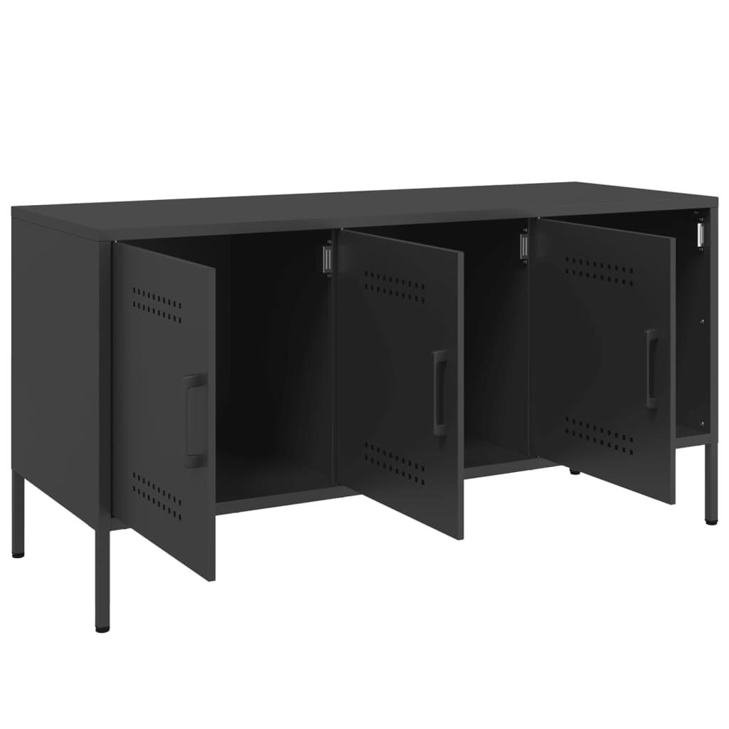 vidaXL Έπιπλο Τηλεόρασης Μαύρο 100,5x39x50,5 εκ. Ατσάλινο