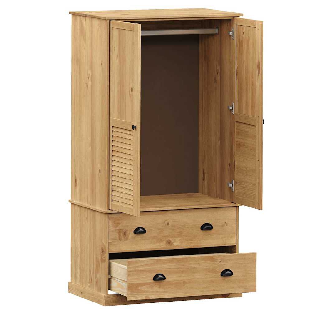 vidaXL Ντουλάπα VIGO 90 x 55 x 170 εκ. από Μασίφ Ξύλο Πεύκου