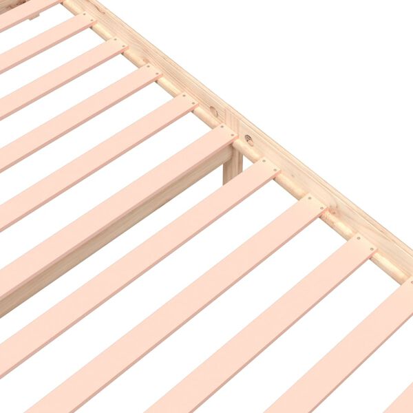vidaXL Πλαίσιο Κρεβατιού 150 x 200 εκ. Μασίφ Ξύλο King Size