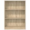 vidaXL Βιβλιοθήκη Sonoma Δρυς 80x24x109 εκ. από Επεξεργασμένο Ξύλο