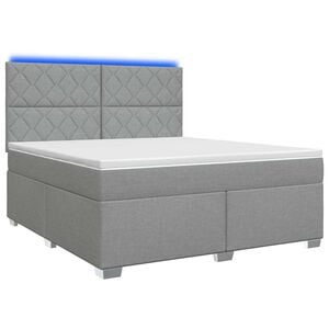 vidaXL &Kappa;&rho;&epsilon;&beta;ά&tau;&iota; box spring &mu;&epsilon; &sigma;&tau;&rho;ώ&mu;&alpha; &Alpha;&nu;&omicron;&iota;&chi;&tau;ό &gamma;&kappa;&rho;&iota; 160 x 200 cm Ύ&phi;&alpha;&sigma;&mu;&alpha;