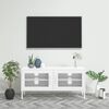 vidaXL Έπιπλο Τηλεόρασης Λευκό 105x35x50 εκ. από Ατσάλι