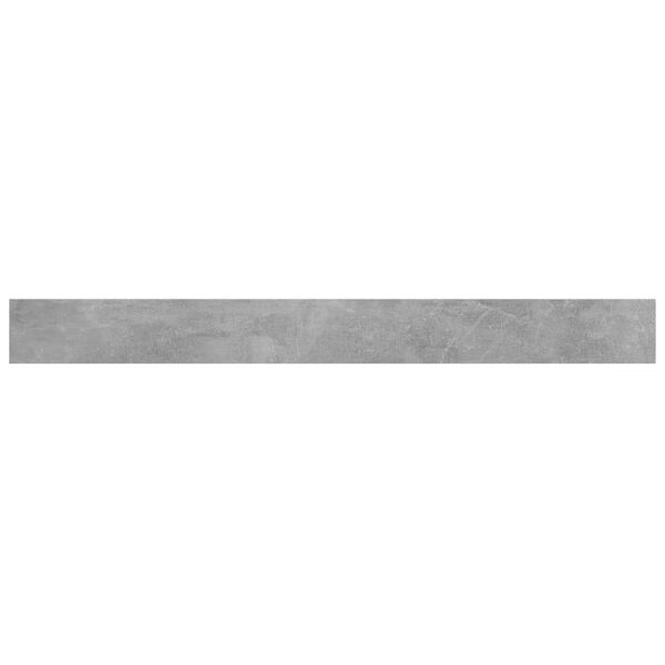 vidaXL Ράφια Βιβλιοθήκης 8 τεμ Γκρι Σκυροδ. 100x10x1,5 εκ. Μοριοσανίδα