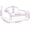 vidaXL Καναπές Παιδικός Γκρι 50x40x30 εκ. από Συνθετικό Δέρμα