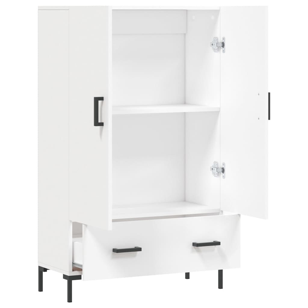 vidaXL Ντουλάπα Λευκή 69,5 x 31 x 115 εκ. από Επεξεργασμένο Ξύλο