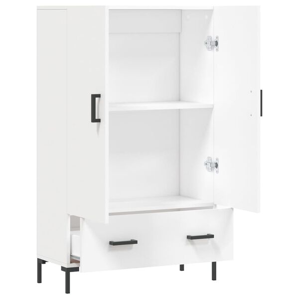 vidaXL Ντουλάπα Λευκή 69,5 x 31 x 115 εκ. από Επεξεργασμένο Ξύλο