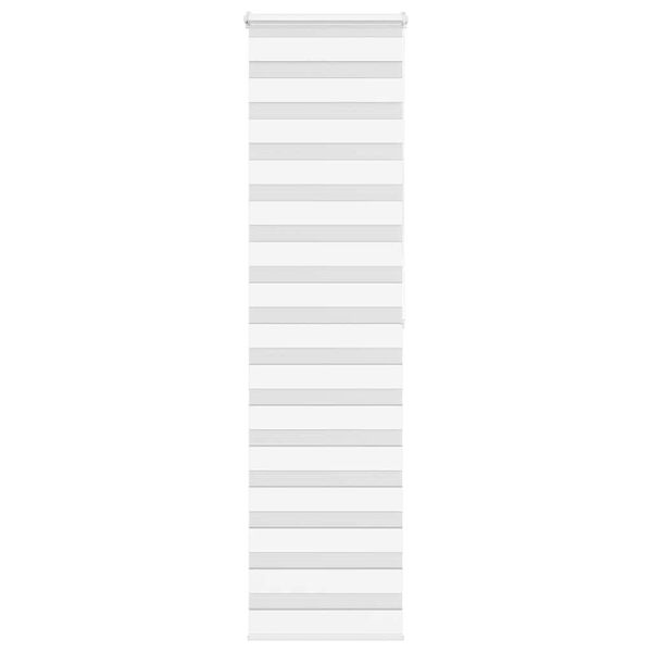 vidaXL Ζέβρα τυφλή Λευκό Πλάτος υφάσματος 60,9 εκ. Πολυεστέρας