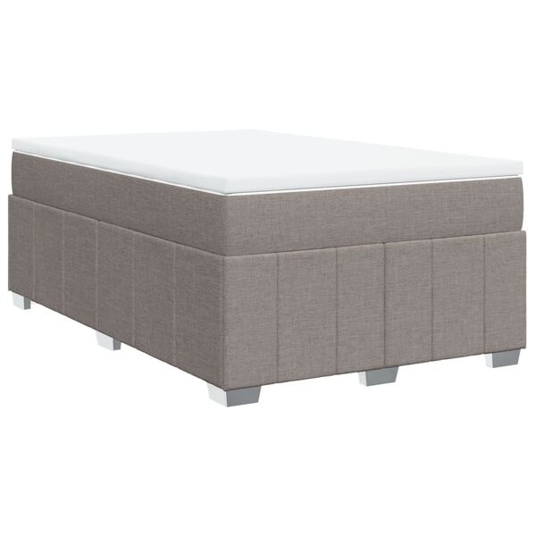 vidaXL &Kappa;&rho;&epsilon;&beta;ά&tau;&iota; Boxspring &mu;&epsilon; &Sigma;&tau;&rho;ώ&mu;&alpha; Taupe 120x200 &epsilon;&kappa;. &Upsilon;&phi;&alpha;&sigma;&mu;ά&tau;&iota;&nu;&omicron;