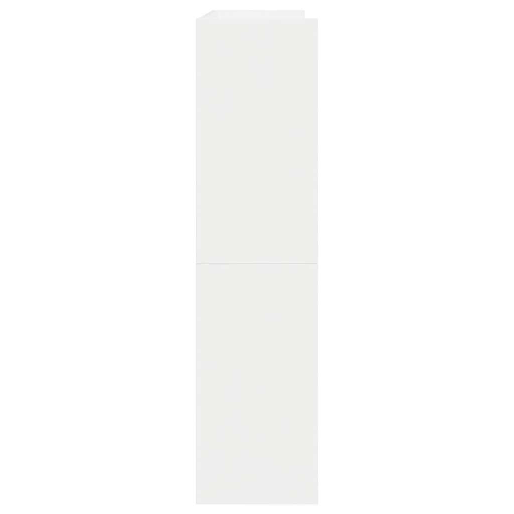 Ράφι παπουτσιών vidaXL Λευκό 80x25x62 cm Κατασκευασμένο ξύλο
