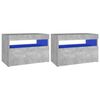 vidaXL &Kappa;&omicron;&mu;&omicron;&delta;ί&nu;&alpha; &mu;&epsilon; LED 2 &tau;&epsilon;&mu;. &Gamma;&kappa;&rho;&iota; &Sigma;&kappa;&upsilon;&rho;&omicron;&delta;έ&mu;&alpha;&tau;&omicron;&sigmaf; 60 x 35 x 40 &epsilon;&kappa;.