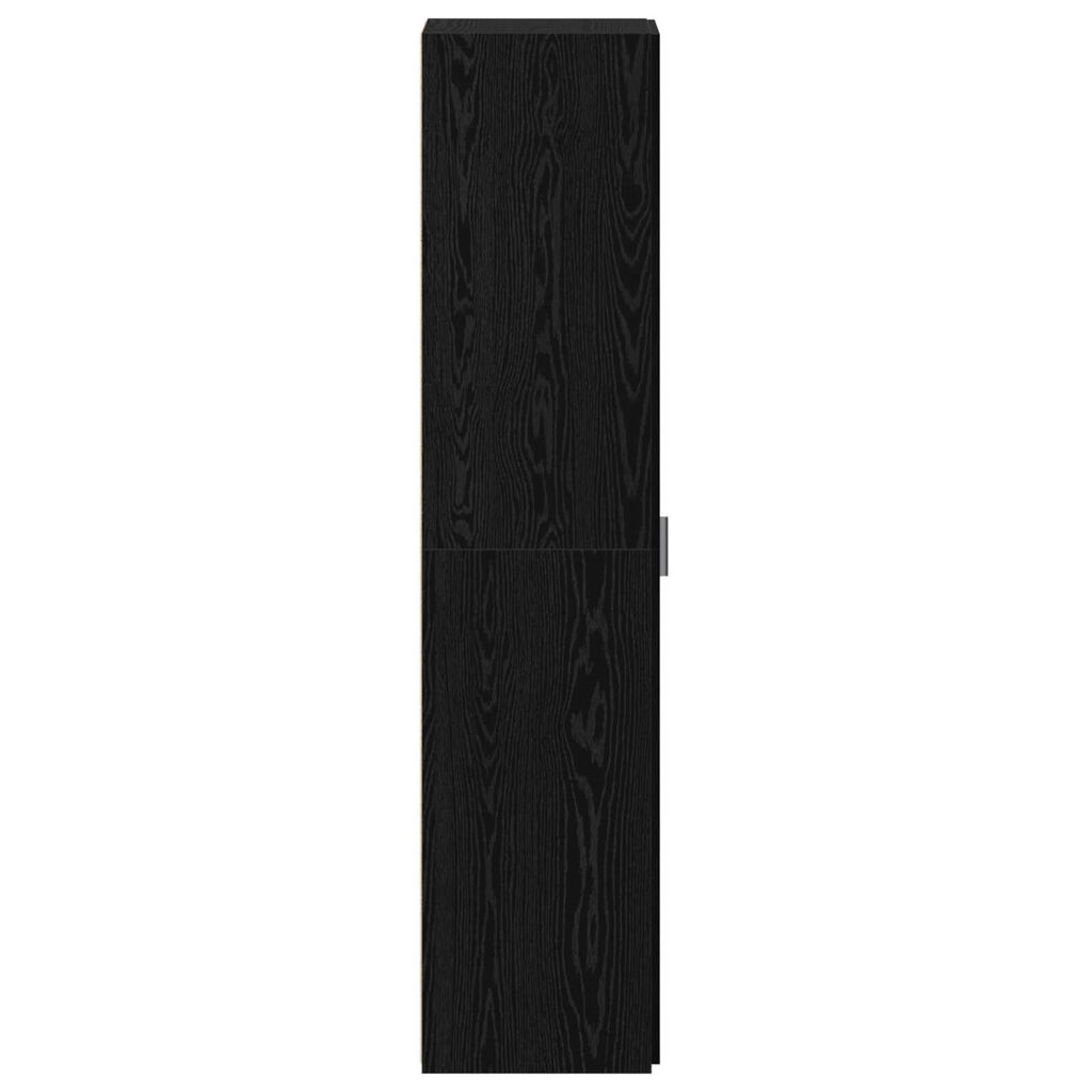 vidaXL Υψηλό Ντουλάπι Μαύρης Βελανιδιάς 45x42.5x185 εκ Επεξεργασμένο Ξύλο