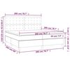 vidaXL &Kappa;&rho;&epsilon;&beta;ά&tau;&iota; Boxspring &mu;&epsilon; &Sigma;&tau;&rho;ώ&mu;&alpha; &Sigma;&kappa;&omicron;ύ&rho;&omicron; &Pi;&rho;ά&sigma;&iota;&nu;&omicron; 200x200&epsilon;&kappa;. &Beta;&epsilon;&lambda;&omicron;ύ&delta;&iota;&nu;&omicron;