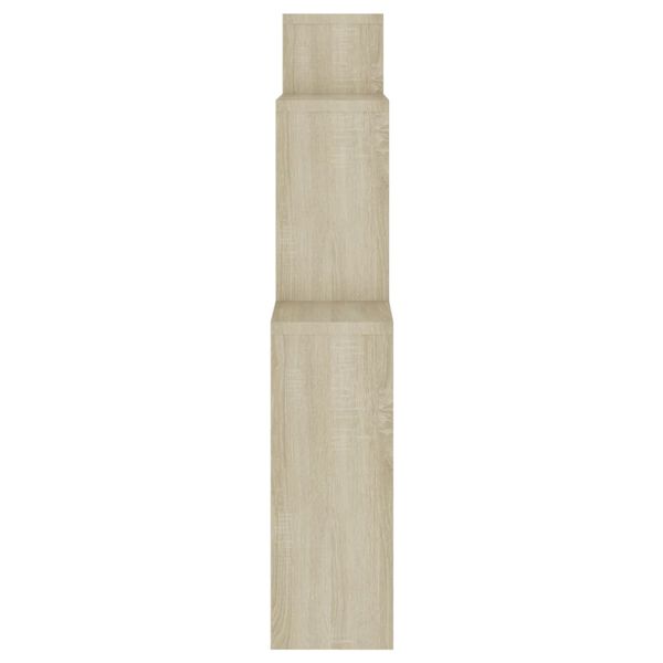 vidaXL Ράφι Κύβος Τοίχου Sonoma Δρυς 80 x 15 x 78,5 εκ. από Επεξ. Ξύλο