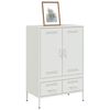 vidaXL Ντουλάπι Λευκό 68x39x101,5 εκ. από Χάλυβα