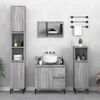 vidaXL Ντουλάπι Μπάνιου Γκρι Sonoma 65x33x60 εκ. Επεξεργασμένο Ξύλο