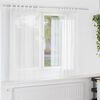 vidaXL Κουρτίνες Voile με βρόχους 2 τεμάχια Λευκό 140x140 cm