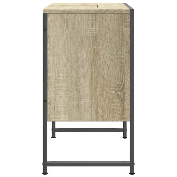vidaXL Ντουλάπι Νιπτήρα Μπάνιου Sonoma Δρυς 60x33x60 εκ. Επεξ. Ξύλο
