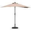 vidaXL Ομπρέλα Κήπου Taupe 294 x 150 x 223 εκ ύφασμα
