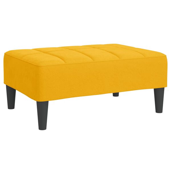 vidaXL Υποπόδιο Κίτρινο 78 x 56 x 32 εκ. Βελούδινο