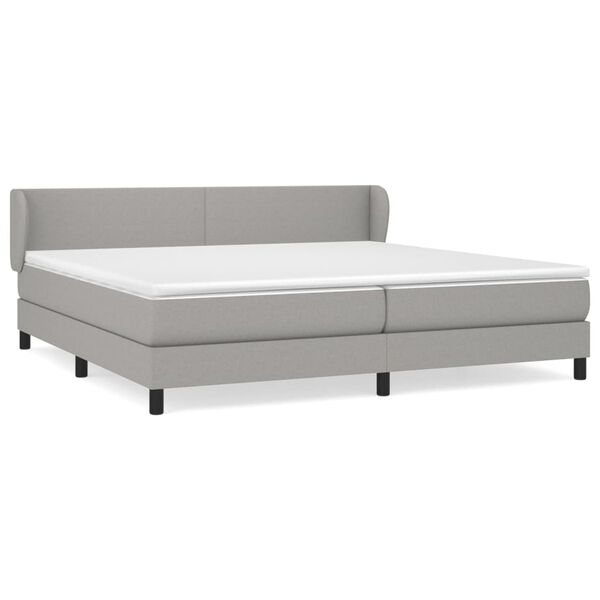 vidaXL &Kappa;&rho;&epsilon;&beta;ά&tau;&iota; Boxspring &mu;&epsilon; &Sigma;&tau;&rho;ώ&mu;&alpha; &Alpha;&nu;&omicron;&iota;&chi;&tau;ό &Gamma;&kappa;&rho;&iota; 200x200 &epsilon;&kappa;. &Upsilon;&phi;&alpha;&sigma;&mu;ά&tau;&iota;&nu;&omicron;