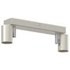 vidaXL Σποτ οροφής Βουρτσισμένο νικέλιο 26 x 6.5 x 11.5 εκ Ατσάλι